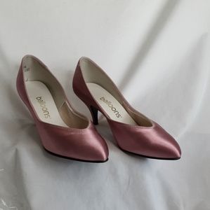 Ballons Pink satin shoes